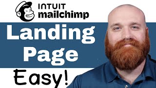 Mailchimp Landing Page Tutorial For Beginners  How To Use Mailchimp [upl. by Enamrahc491]