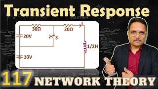 5 Transient Response Solved Example in Network Theory [upl. by Eilojne50]