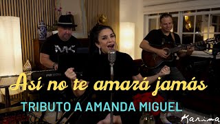 Karina  Así no te amará jamás  Tributo a Amanda Miguel [upl. by Nytsyrk878]