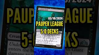 UNDEFEATED MTG Pauper League Decklists 20241003 davidroyale pauper paupermtg [upl. by Enneire]