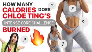 How many CALORIES does CHLOE TINGS INTENSE CORE CHALLENGE BURN 🔥 ABS in 2 WEEKS [upl. by Ricky]