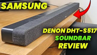 Denon DHTS517 Soundbar Review Big Sound for a BudgetFriendly Dolby Atmos Soundbar [upl. by Ecahc875]