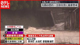 【台風4号】温帯低気圧に 近畿地方…6日にかけ大雨の恐れも [upl. by Oeht]