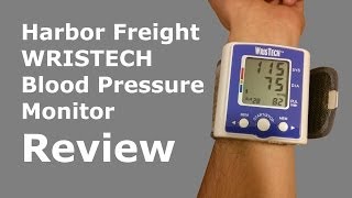 Harbor Freight Blood Pressure Monitor Review [upl. by Naginnarb]