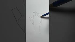 Easy Way to Draw a Hand ✋ [upl. by Ahiel]