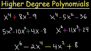 Factoring Higher Degree Polynomial Functions amp Equations  Algebra 2 [upl. by Acsehcnarf747]