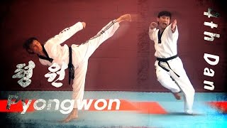 WT Taekwondo Black Belt Poomsae Pyongwon  품새 평원  TaekwonWoo [upl. by Fessuoy]