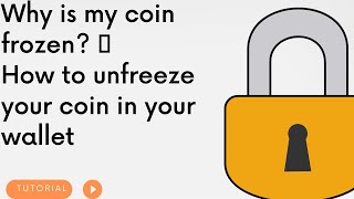 Why Is My Coin Frozen 🤯  How to unfreeze your coin [upl. by Togram]