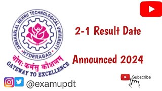 Jntuh 21 Results Update 2024  Date Announced jntuh examupdt [upl. by Airetal]