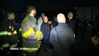 Biden tells firefighters about 1972 family tragedy [upl. by Hgielek]