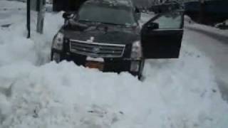 Cadillac SRX in the snow [upl. by Introc]