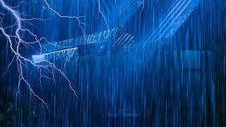 Sleep Immediately and Sleep Well All Night  Torrential Rainstorm amp Massive Thunder Sounds at Night [upl. by Asel572]