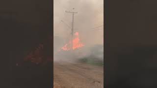 Grande incêndio atinge bairro do Rosário em Atibaia II [upl. by Fiedling]