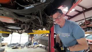 1971 Dodge Challenger Restoration Part 7  Remove Shocks Torsion Bars before Engine Transmission [upl. by Eiffub]