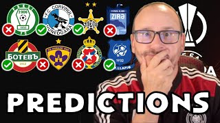 202425 Europa League Qualifying 1st Round  1st Leg Predictions [upl. by Frankel]