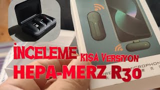 HepaMERZ R30 Kablosuz Mikrofon İnceleme TEST [upl. by Abel]