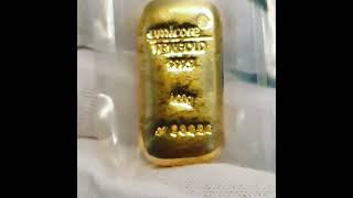 Gold bar umicore 100 gram review part 10 [upl. by Bettencourt988]