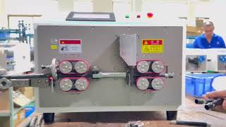 Large square wire stripping and cutting machine [upl. by Bessy]