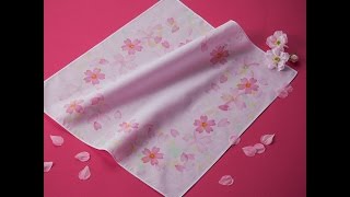 Canvas Project Cherry Blossom Pattern Handkerchief [upl. by Aserat356]