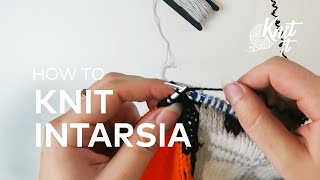 A Year of Techniques Intarsia Tutorial [upl. by Elleon]