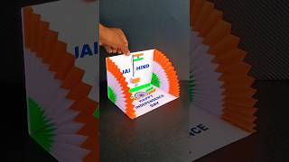 🇮🇳 15 August Greeting Card Making 🇮🇳  Paper Craft shorts trending viral [upl. by Lyram982]