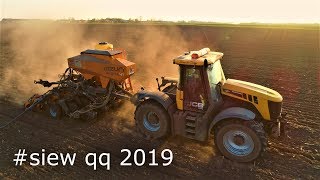 Siew Kukurydzy 2019  JCB Fastrac 3230 Mzuri ProTiL4T VLOG Rolnik Pracuje [upl. by Dlopoel]