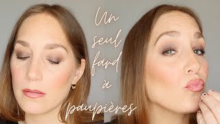 TUTO MAQUILLAGE YEUX SIMPLE  UN SEUL FARD À PAUPIÈRES [upl. by Eluj]