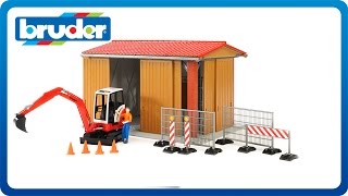 Bruder Toys bworld Construction Machine Hall 62020 [upl. by Assenay]