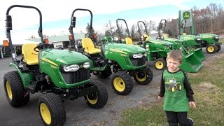 BOY LOVES JOHN DEERE TRACTOR DEALERSHIP [upl. by Eirot]