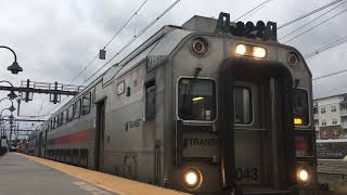 NJ Transit Train 2609 Departs AberdeenMatawan with a Bombardier Multilevel Set 9718 [upl. by Ellenig]