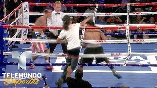 ¡De no creer A cuatro manos se defiende quotKillaquot Pagán  Boxeo Telemundo  Telemundo Deportes [upl. by Oak]