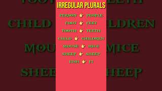 Irregular Plurals in English [upl. by Karl]