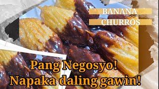 BANANA CHURROS  Pisang Churros  Negosyo Idea [upl. by Alta744]