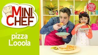 Receta FÁCIL de Pizza 🍕 MINI CHEF 👩‍🍳  Dubbi Kids [upl. by Aisetal]