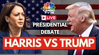 US Presidential Debate 2024 LIVE Donald Trump vs Kamala Harris Presidential Debate  USA News N18G [upl. by Irik]