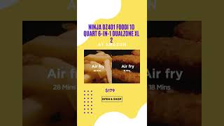 Ninja DZ401 Foodi 🤩 10 Quart 6 in 1 DualZone XL 2 😍 AirFryer Oven [upl. by Yrelav415]