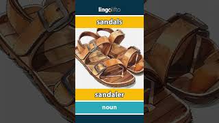 🇬🇧🇸🇪 sandals  sandaler  learn English  låt oss lära oss engelska [upl. by Lovash]