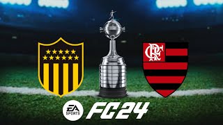 PEÑAROL VS FLAMENGO  FINAL DE LIBERTADORES 🏆 EA FC24 [upl. by Alfie]