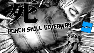 Punch Skill Giveaway  Roblox Studio [upl. by Ridglee580]