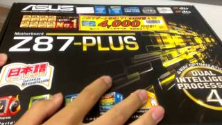 【開封動画】i74770kとASUS Z87PLUS [upl. by Annayk930]