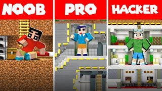 Minecraft Underground House Build Battle Challenge 😍🔥  SHINCHAN vs KAZAMA vs MASAO  Funny Game 😂 [upl. by Neeliak]