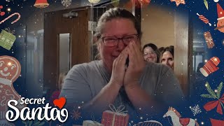 School custodian working in the lunchroom gets lifechanging surprise from Secret Santa [upl. by Alyakcm]