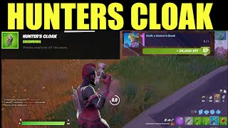 craft a hunters cloak  How to Craft a Hunter Cloak Fortnite [upl. by Vachell231]