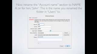 MAC How to Change the Short Name Home Folder  Yosemite Snow Leopard and Up [upl. by Aerua]
