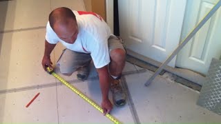 Tile Floor Layout and Installation Tile Coach Episode 1 [upl. by Olshausen459]