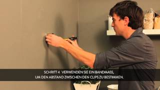 HOW TO einen Duraline Clip an der Wand montieren  Deutsch [upl. by Annoit259]