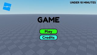 How to make a Main Menu with Camera in Roblox Studio 2024 [upl. by Neztnaj950]