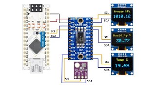 TCA9548A Multiplexer amp BME280 Sensor [upl. by Llered]