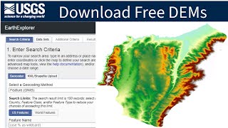 Register on USGS Earth Explorer and Download a High Resolution DEM for Free [upl. by Blaise219]