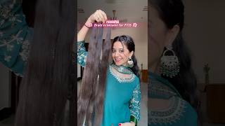 ₹115 me Nakli Baal🤫😍✅ braids meesho onlineshopping hairstyle hairtutorial hairextensions [upl. by Anialad641]